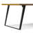 Lowry Square Dining Table, Modern Industrial Style with Metal Legs, Seats 8-100083378-100083375
