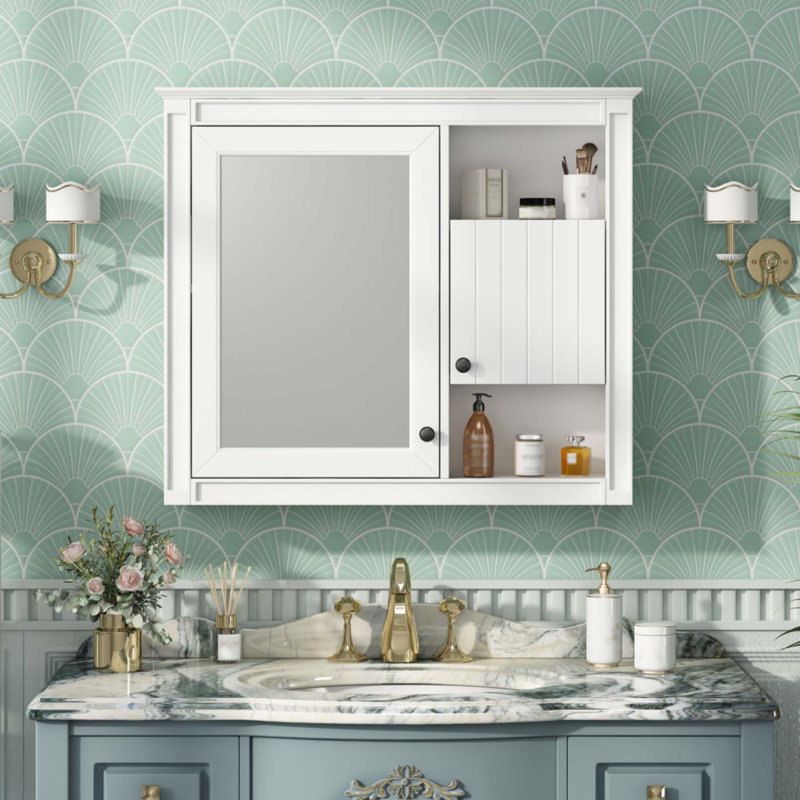 32'' Bathroom Wall Cabinet With Mirror
