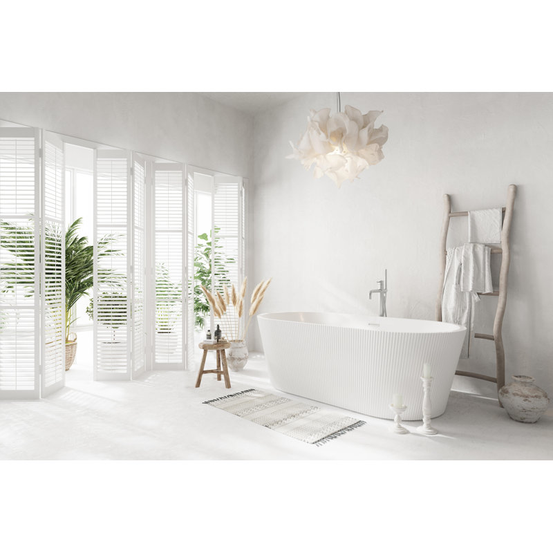 Baignoire 67 pouces avec garniture, Brushed Nickel