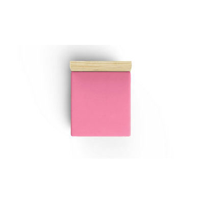 Premium 100% Cotton King Fitted Sheet, Pink, 70.9 x 78.7 x 11.8 inches | Soft & Breathable Fabric, Machine Washable at 104°F | Perfect for Luxurious Bedding & Ultimate Comfort, Easy Care Design