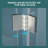 30"W X 72"H Fold Frameless Shower Door With Tempered Glass-111950487