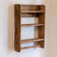 Tablette murale rustique en bois massif
