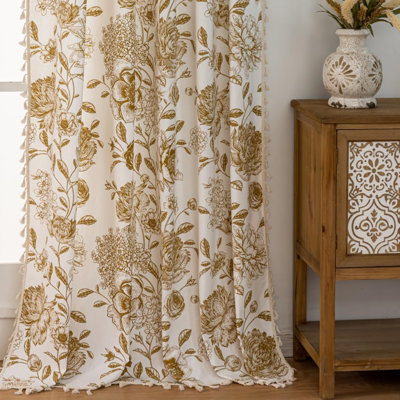 Long Patterned Curtains