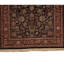 Tapis unique en laine noué à la main de 6 pi x 9 pi de couleur vin / noir / beige