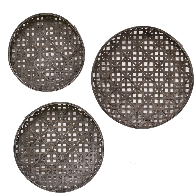 Ensemble de 3 paniers en osier
