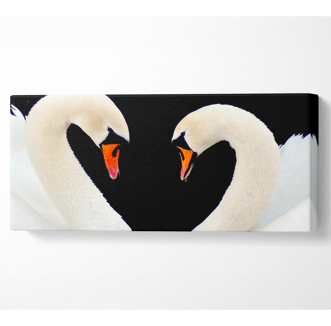 Love He Swans - Kunstdrucke auf Segeltuch