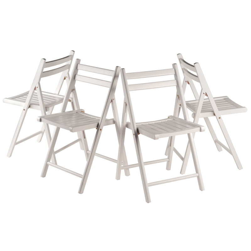Chaise pliante Red Barrel Studio® Quiana Banquet, blanc