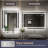 LED Bathroom Mirror with Front and Backlight Wall Mirrors  with 3 Colour Adjustment with Light LED Vanity Mirror with Anti-Fog-1685058007