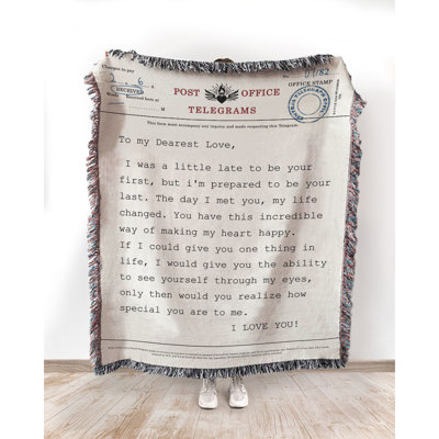  Jeté 100% coton Telegram Vow