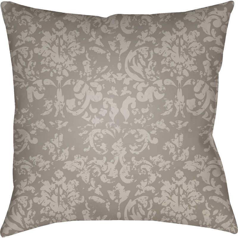 Coussin Laymon, H 20 po x l 20 po x P 4 po, Ivoire / Taupe