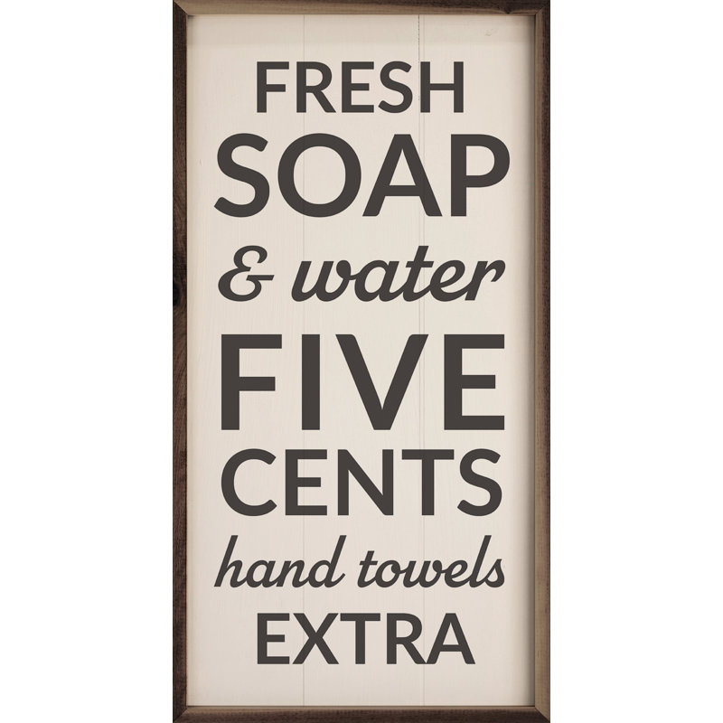 Fresh Soap And Water Vertical, H 16 po x l 8 po