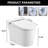 Smart Toilet With Night & Self-Cleaning Nozzle, Heated Seat, Foot Sensor Flip Cover, Remote Control, Led Display , Open Lid,