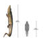 Statue crocodile des zones humides tropicales