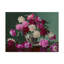 «Peonie In Peacock Vase», reproduction de peinture acrylique sur toile tendue-32713256