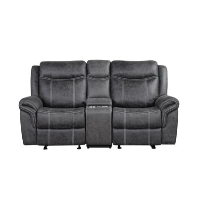 Finkelstein Home Theater Power Reclining Loveseat with Cup Holders