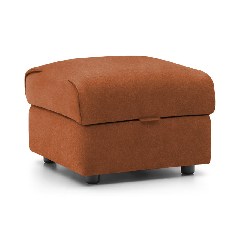 Holland Storage Footstool, Burnt Orange