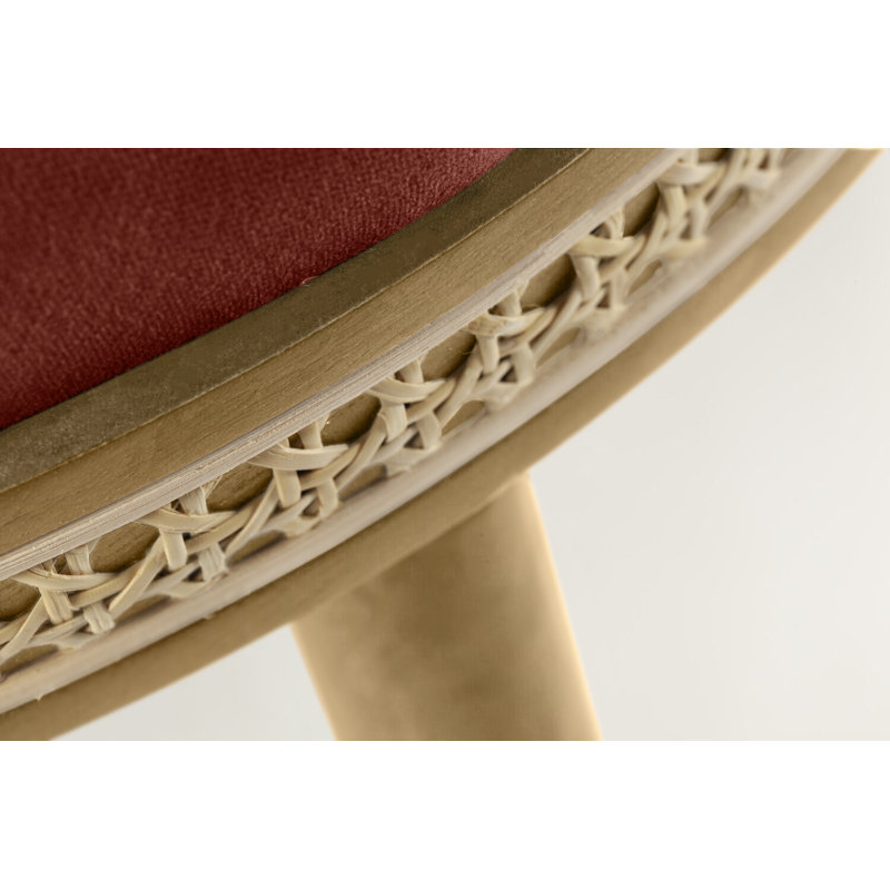 Alma Upholstered Dining Chair, Peach