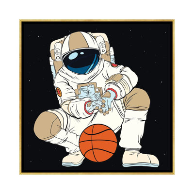 «Play Basketball Astronaut» par - Toile tendue
