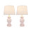 Ensemble de lampes de table 18,75 "blanc antique