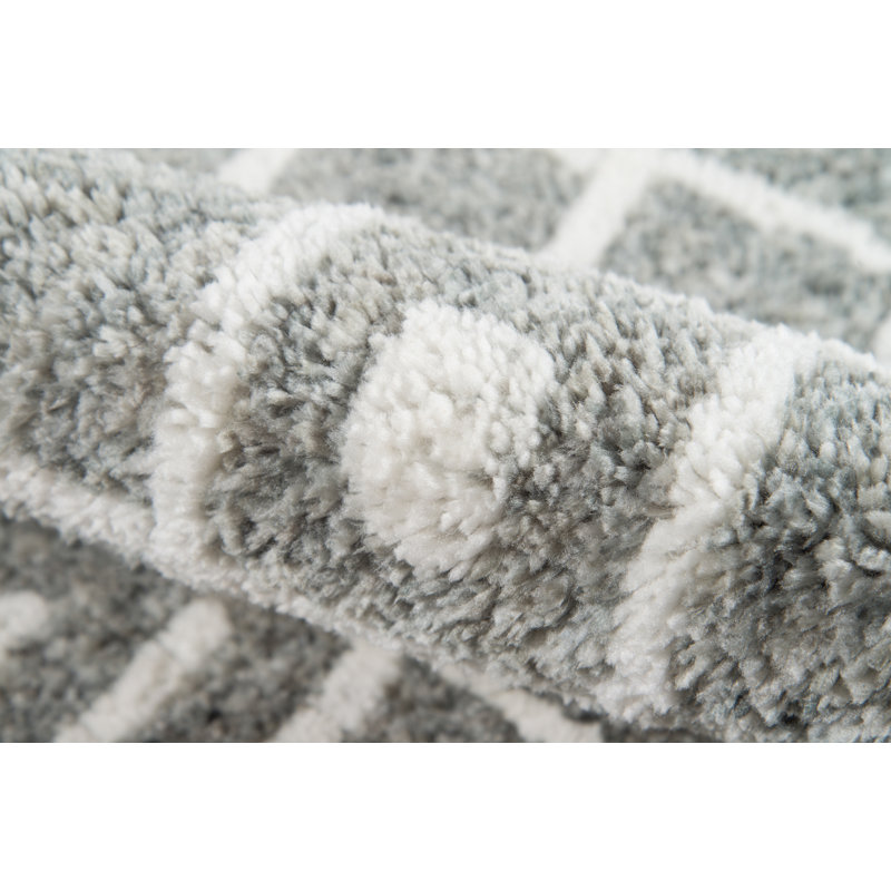 Kronqui Geometric Indoor Rug, Rectangle 9' x 12'