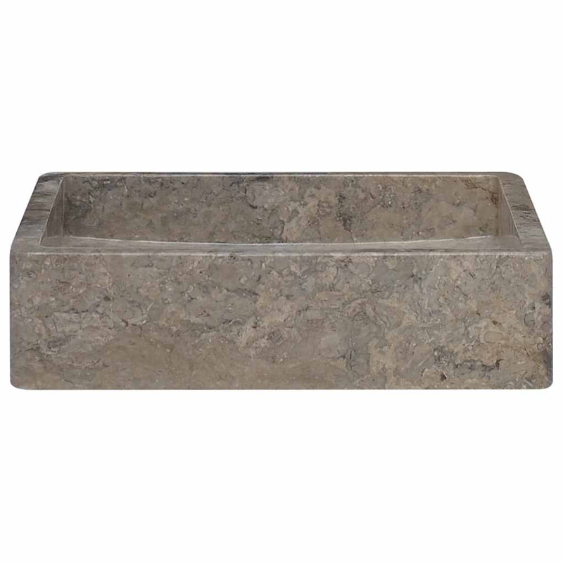 VidaXL Sink 15.7"x15.7"x3.9" Marble, Gray