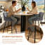 Fixed Height Velvet Bar Stool with Diamond Tufted Back-279113986-283683775