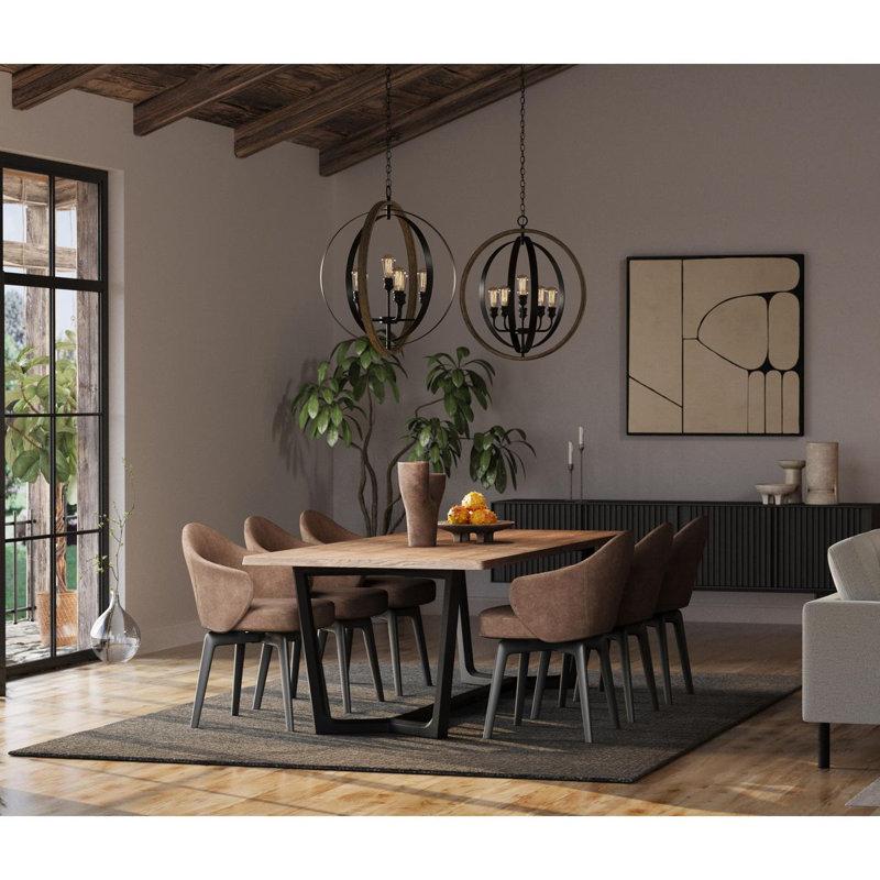 Mccurley 6 - Light Dimmable Globe Chandelier, Graphite