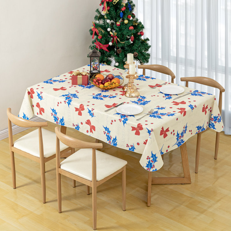 Nappe en vinyle Christmas, L 84 po