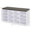 14 Pair Shoe Storage Bench-677079350