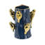 Vase en céramique avec branches d'or-1838122794