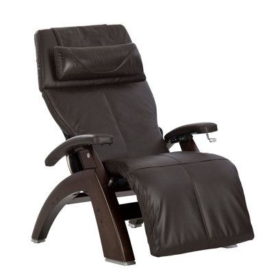 Human Touch Perfect Chair PC420 Classic Manual Plus Zero Gravity Recliner Supreme Upholstery Package Dark Walnut Base