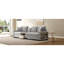 Modern Sofa Couch 111.8" Modular Sofa Upholstered Sofa Couch 3-Seater Sofa With Storage Armrest And Center Console For Living Room, Grey-239836982