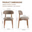 Chaise d'appoint rembourrée en bois massif-754390081