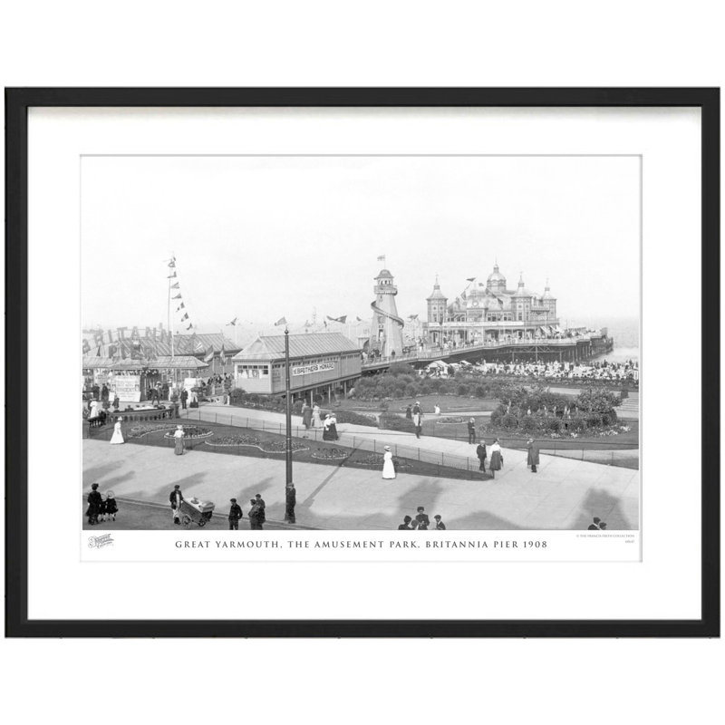 Great Yarmouth, The Amusement Park, Britannia Pier 1908 by Francis Frith - Single Picture Frame Print