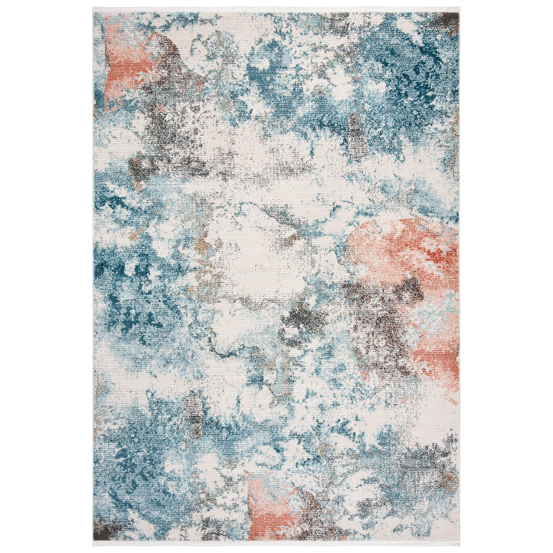 Ison Abstract Area Rug, Rectangle 91 x 152cm