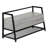 Bench, Entryway, Hallway, Storage, 42" Rectangular, Grey Laminate, Black Metal, Contemporary, Modern-1240263292