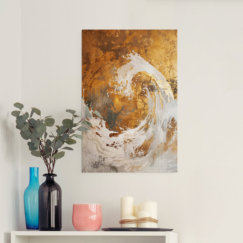 Série ABSTRACT CD XXVI - Impression sur toile seulement - NON-CADRE, H 48 po x l 32 po