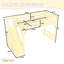 Lit mezzanine simple en bois massif avec garde-robe intégrée, rangement et tablettes à côté, garde-corps pleine longueur, escalier, aucun sommier nécessaire, naturel-1606284640-1606284643