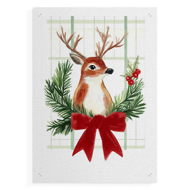 Art de Noël des Fêtes de Noël - impression sur toile seulement - non encadrée, H 12 po x l 8 po