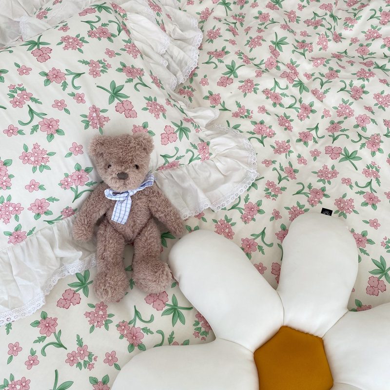 2-Piece Luxury 100% Cotton Floral Pillowcases