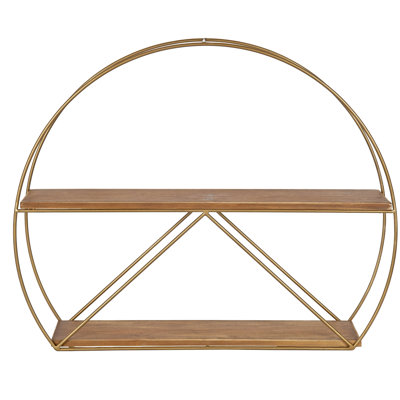 Avenell 2 Piece Circle Metal Accent Shelf