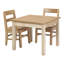Table d'écriture carrée en bois
