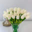 Tall Tulip Centerpiece Glass Vase
