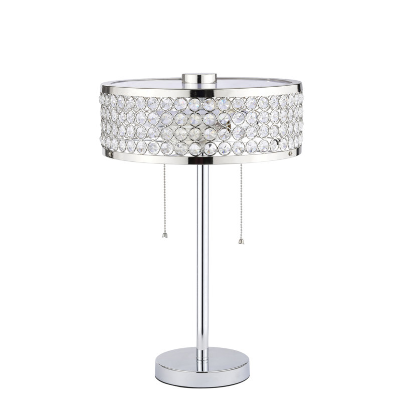 Ensemble de base de lampe de table 18 po en chrome