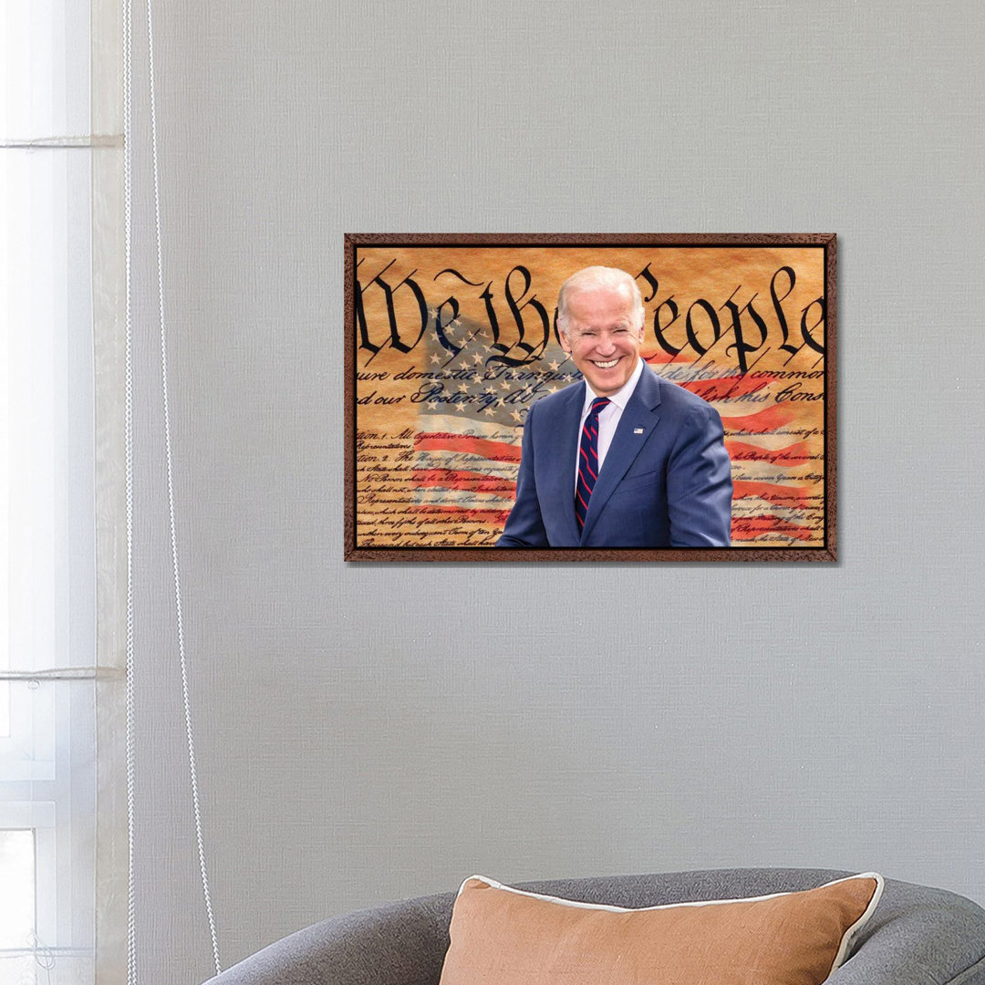 Joe Biden, President Elect, Former Vice President, With The Us Constitution Background 2020 von Panoramic Images - Galle...