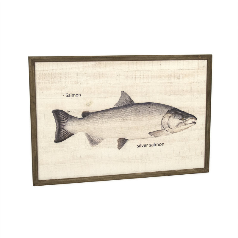 Silver Salmon Print, 31.5" H x 47.5" W x 1.5" D