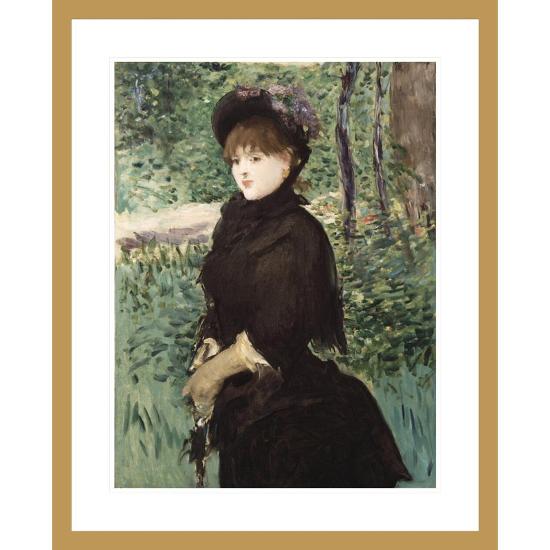 «The Walk» par Édrede Manet, impression giclée sur cadre, H 29,04 po x l 23,5 po