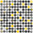 Abstract Grunge Circles Print On Canvas