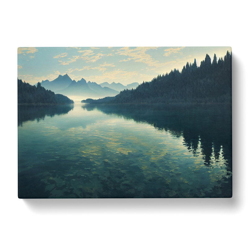 Mountain Lake Reflection Vol.1 - Wrapped Canvas Print, 35cm H x 50cm W x 3cm D