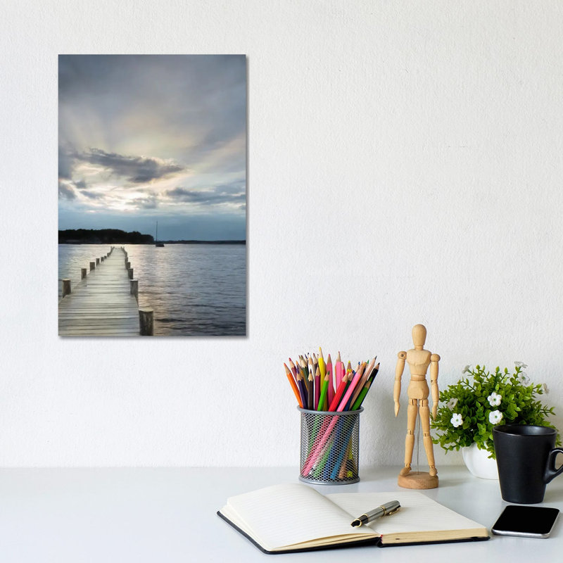 Sunset On The Bay by Lori Deiter - Wrapped Canvas Print, 20.32 cm H x 30.48 cm W